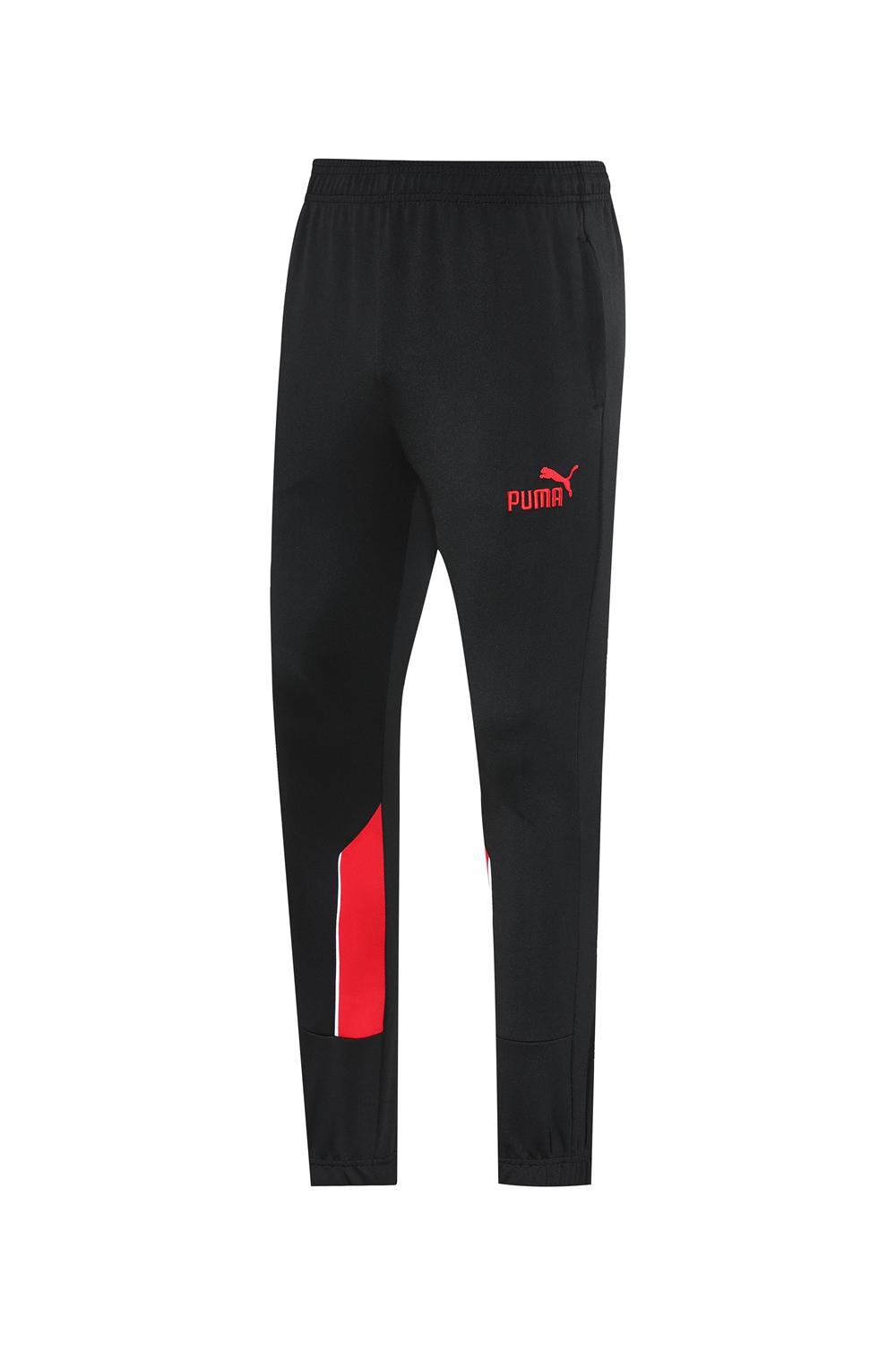 25/26 AC Milan Black/Red Full Zipper Jacket +Long Pants