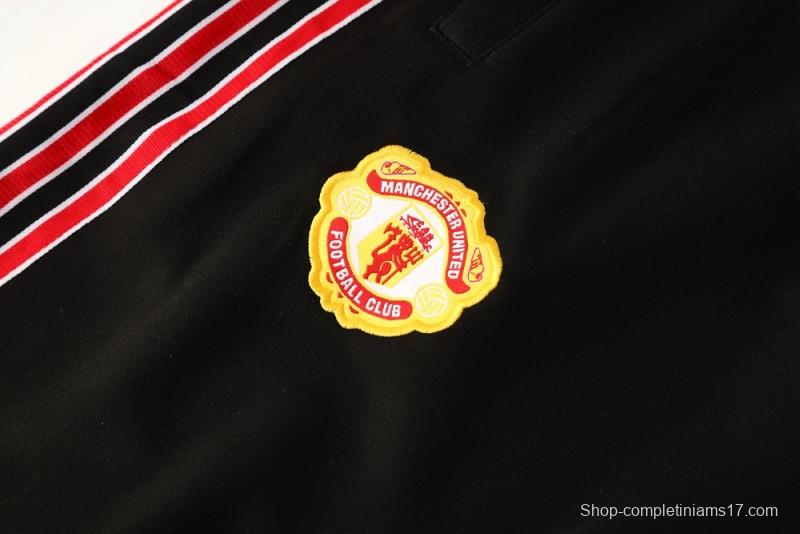 25/26 Manchester United Red/Black Full Zipper Jacket +Long Pants