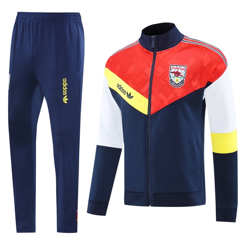25/26 Arsenal Red/Navy Full Zipper Jacket +Long Pants