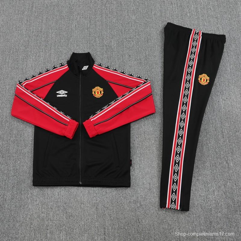 25/26 Manchester United UMBRO Vintage Full Zipper Jacket +Long Pants