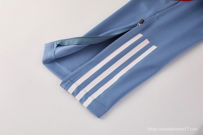 25/26 Cruzeiro Bluish Gray Navy Half Zipper Jacket+Long Pants