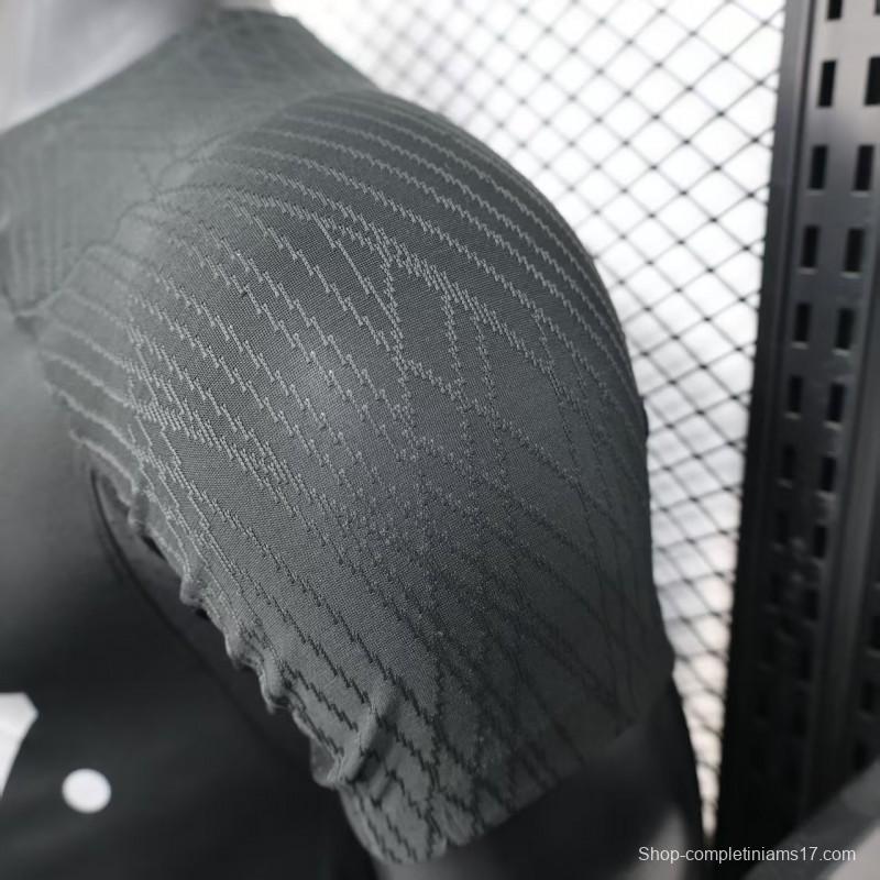 Player Version 25/26 Al-Ahli Black Champion Jersey With Silver Sponsor