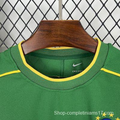Retro 1998 Brazil Goalkeeper Green Jersey