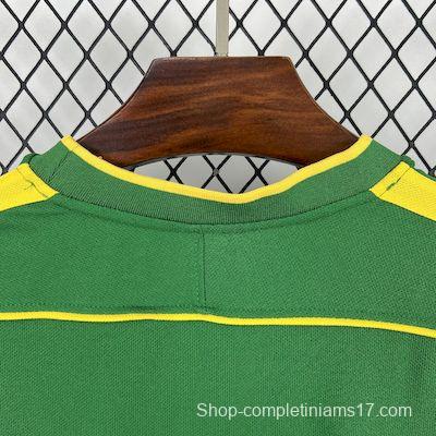 Retro 1998 Brazil Goalkeeper Green Jersey