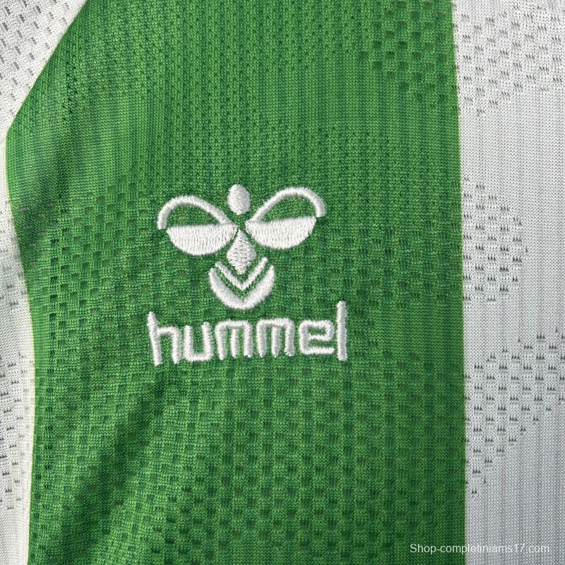 25/26 Kids Real Betis Home Size 16-28 Jersey