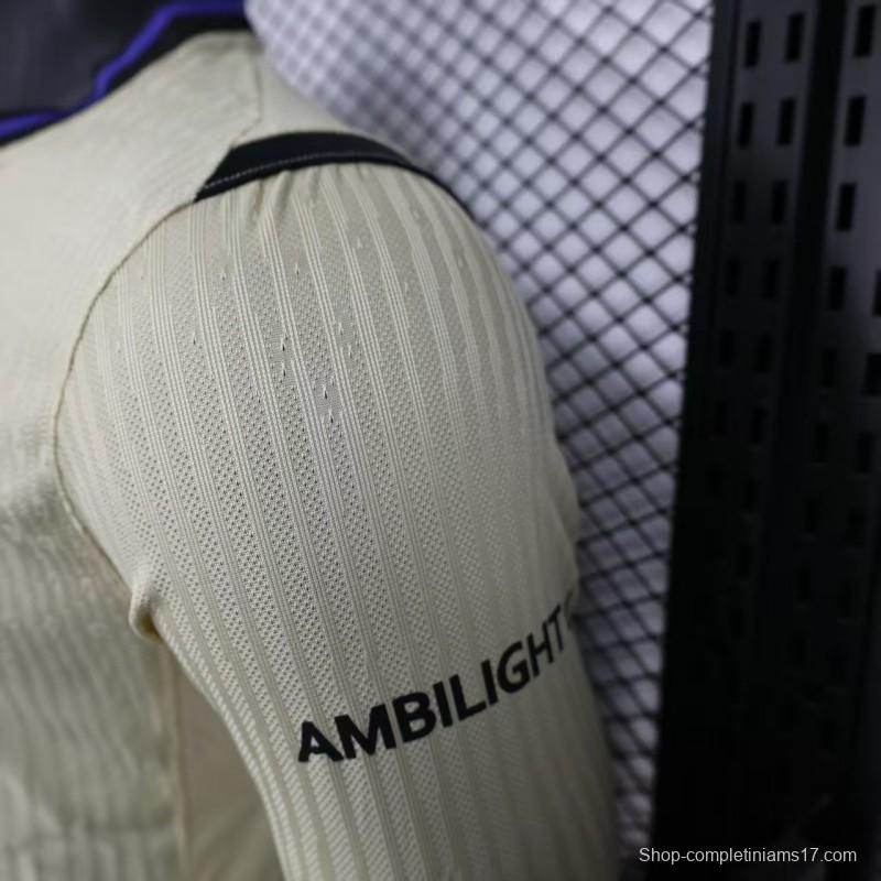 Player Version 25/26 Barcelona  Away Long Sleeve Jersey