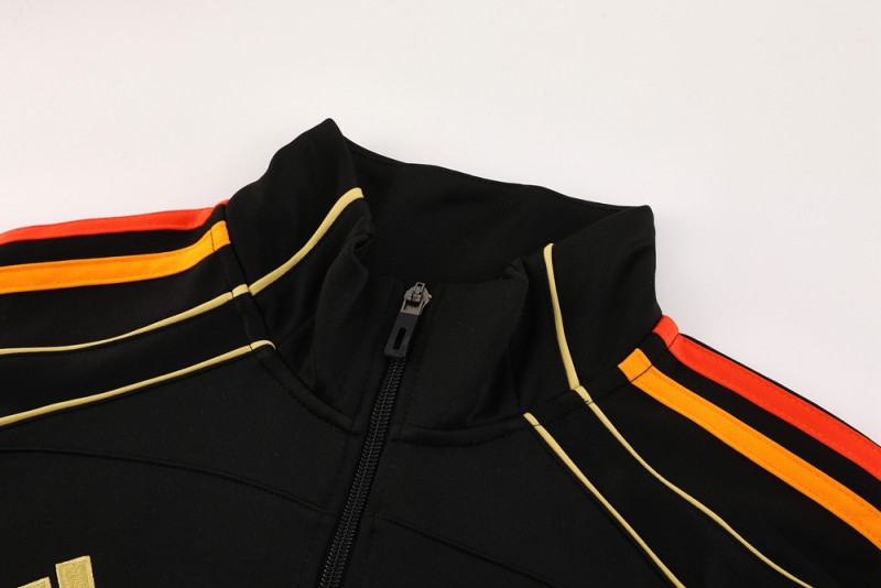 25/26 Arsenal Black Full Zipper Jacket + Long Pants