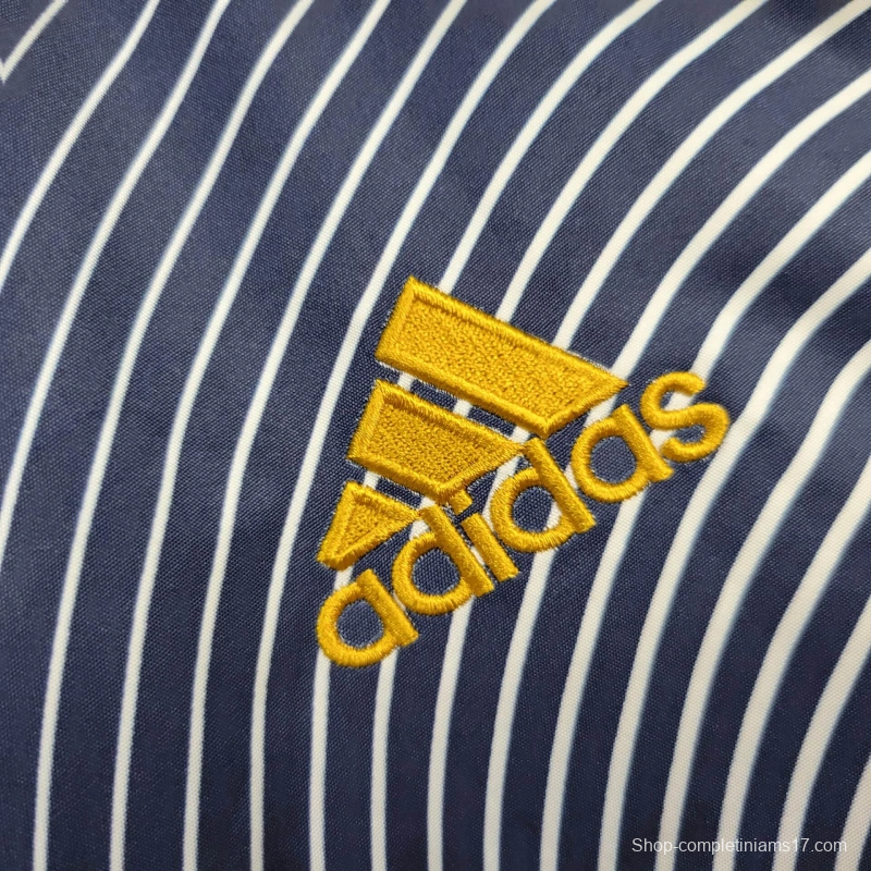 2025 France Jacket Blue/White Stripe Windbreaker