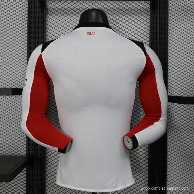 Player Version 25/26 AC Milan Away Long Sleeve Jersey