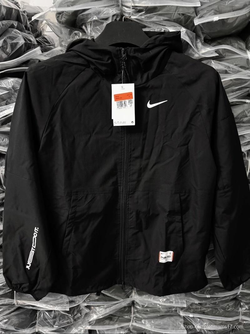 2025 NIKE White/Black Casual Jacket Windbreaker - 2 Colors