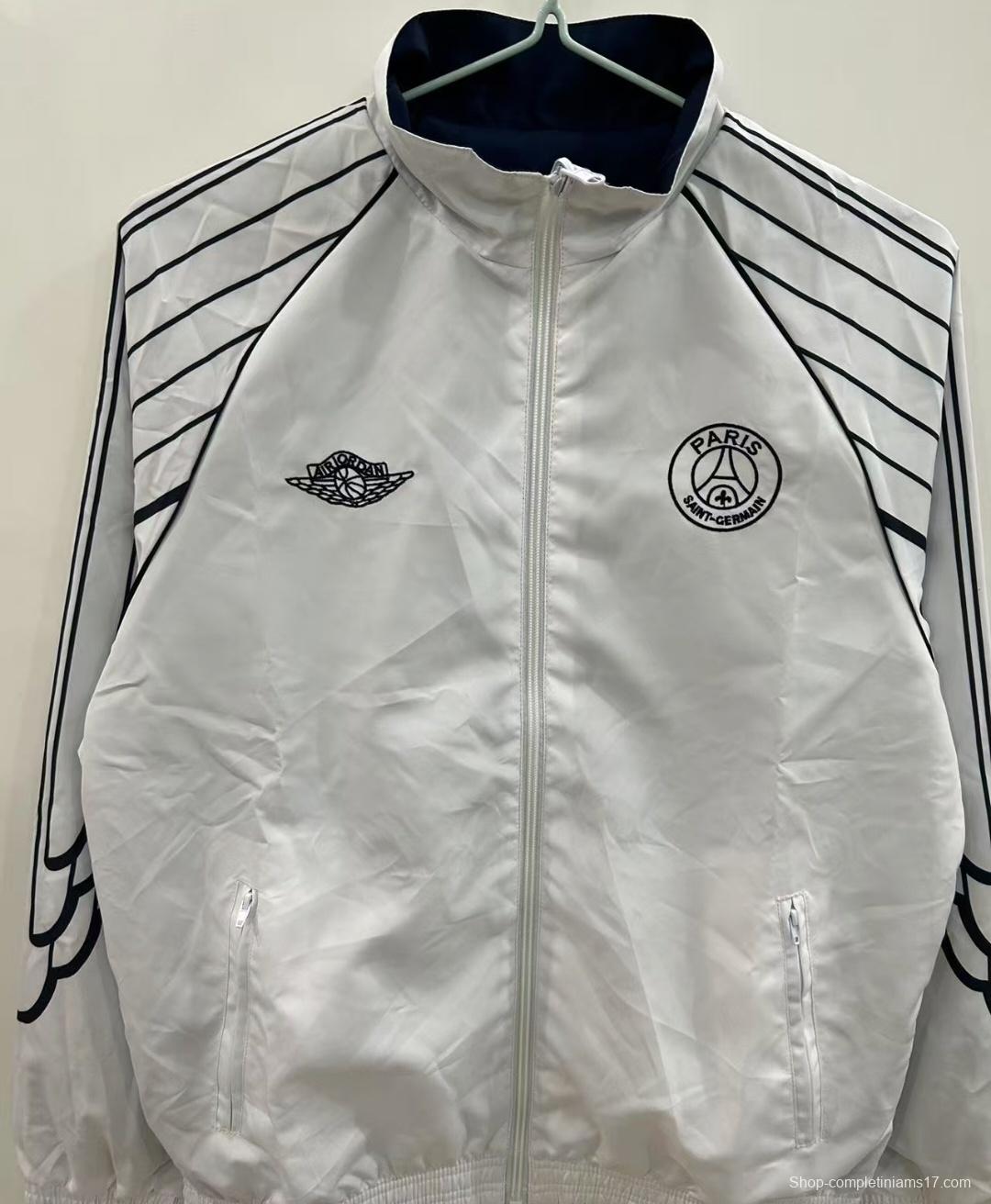 25/26 PSG Reversible White/Navy  Windbreaker