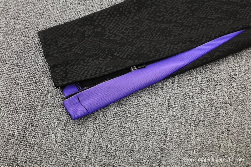 25/26 Barcelona Black Joint Edition Half Zipper Jacket+Long Pants