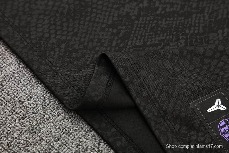 25/26 Barcelona Black Joint Edition Half Zipper Jacket+Long Pants