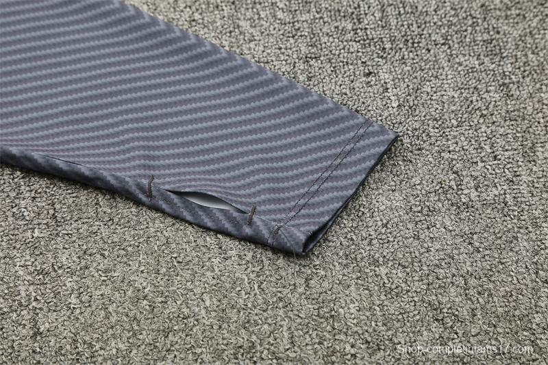 25/26 Napoli Black Grey Camouflage Half Zipper Jacket+Long Pants