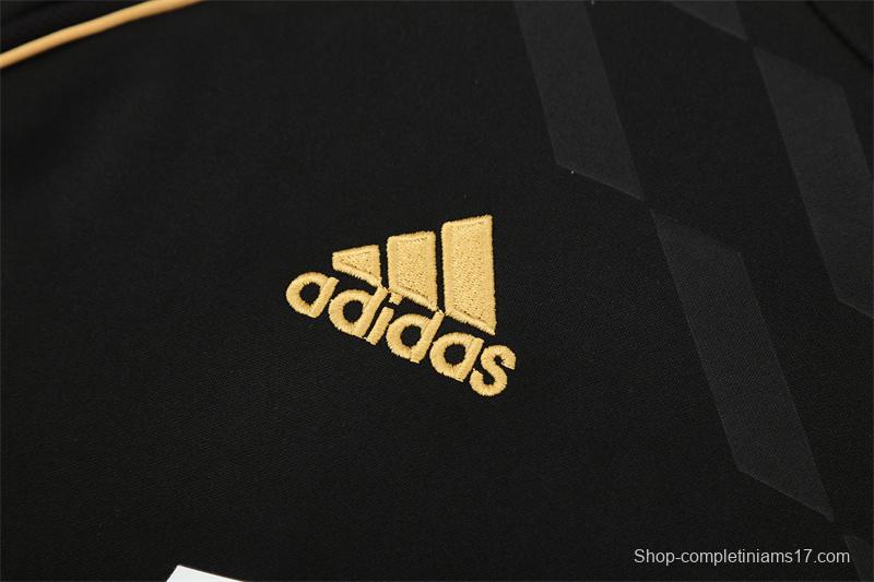 Retro 11/12 Real Madrid Black Half Zipper Jacket