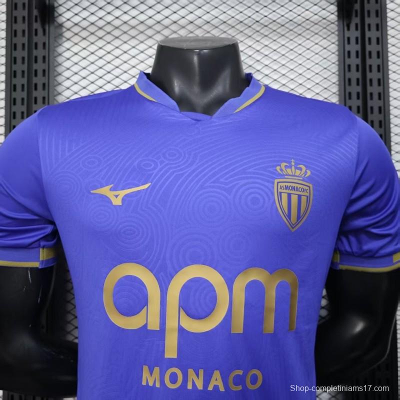 Player Version 25/26 Monaco Away Blue Jersey