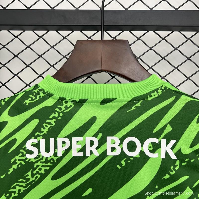25/26 Kids Sporting Lisbon Goalkeeper Green Jersey