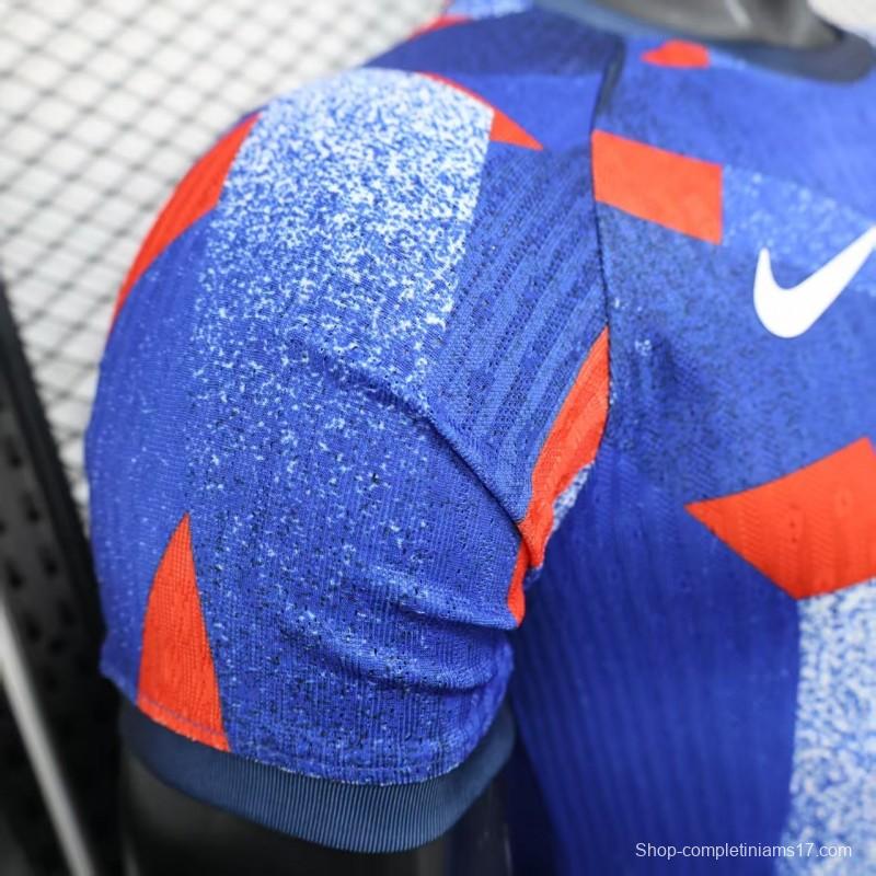 Player Version 25/26 FC Barcelona Blue with Abstract Geometric Pattern Jersey