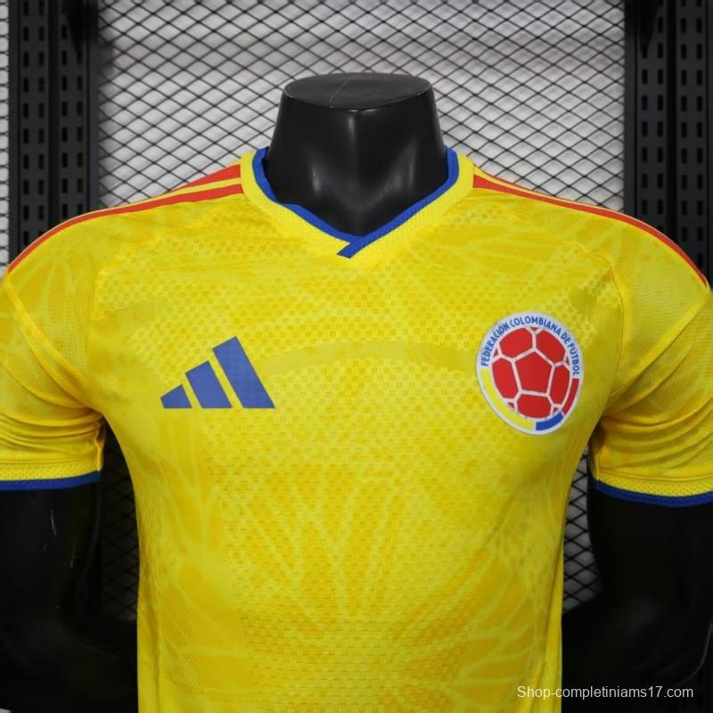 Player Version 2025 Colombia Home Jersey