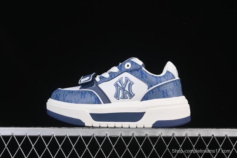 New York Yankees Chunky Liner Pocket Monogram Height-Increasing Thick Sole Casual Running Shoes - 3ASXP025N50NYS