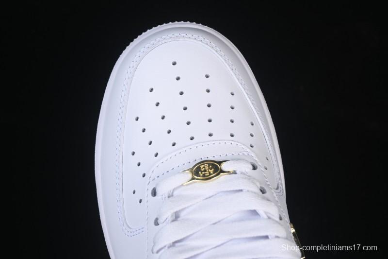 Nike Air Force 1'07 Low Four Hook Black White Casual Sneakers - ZH0316-113