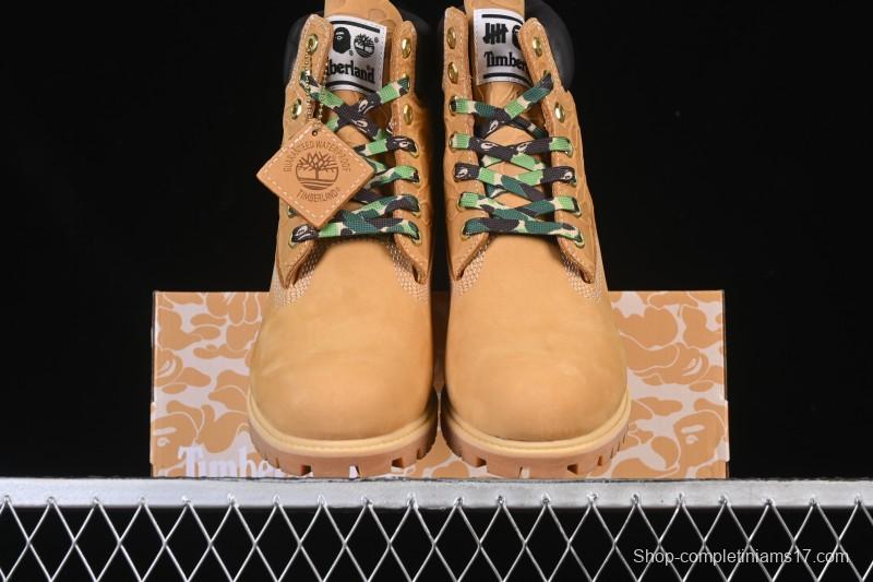 Timberland Bape Undefeated Triple Collaboration Limited Edition Waterproof Boots - TB0A1R7Y231