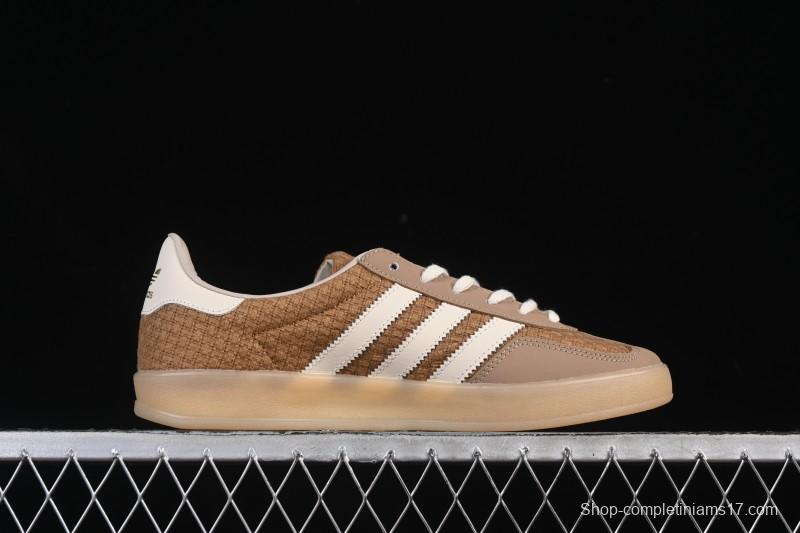 Adidas Originals Gazelle Indoor Retro Casual Slip-Resistant Wear-Resistant Low-Top Skate Shoes - JR8851