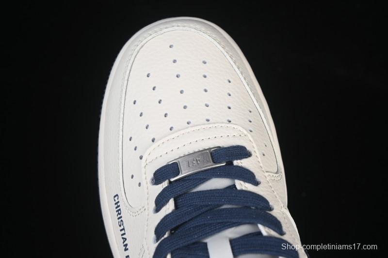 Nike Air Force 1 '07 Low Dior Collaboration Milan Embroidery Low-Top Casual Sneakers - XD2588-608