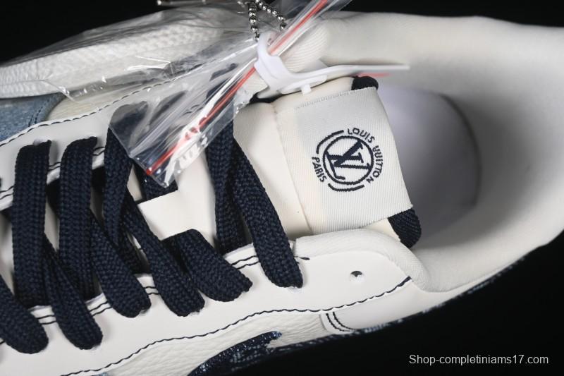 Nike Air Force 1 '07 Low LV Collaboration Denim Patchwork Casual Sneakers - SC0601-556