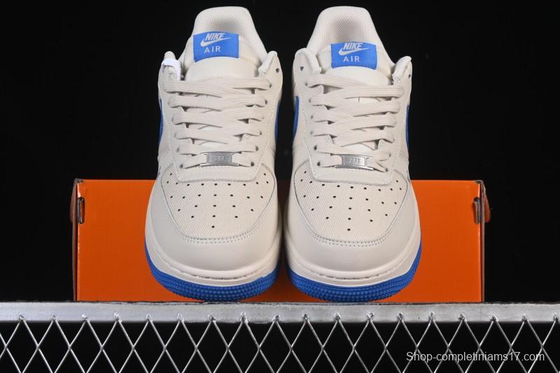 Nike Air Force 1 '07 Low LV Collaboration Mesh Panel Light Blue Low-Top Casual Sneakers - QW5836-025