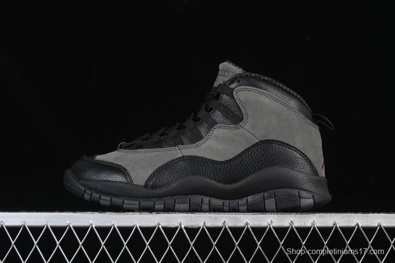 Nike Air Jordan 10 Retro Shadow Grey Basketball Shoes - HJ6779-001