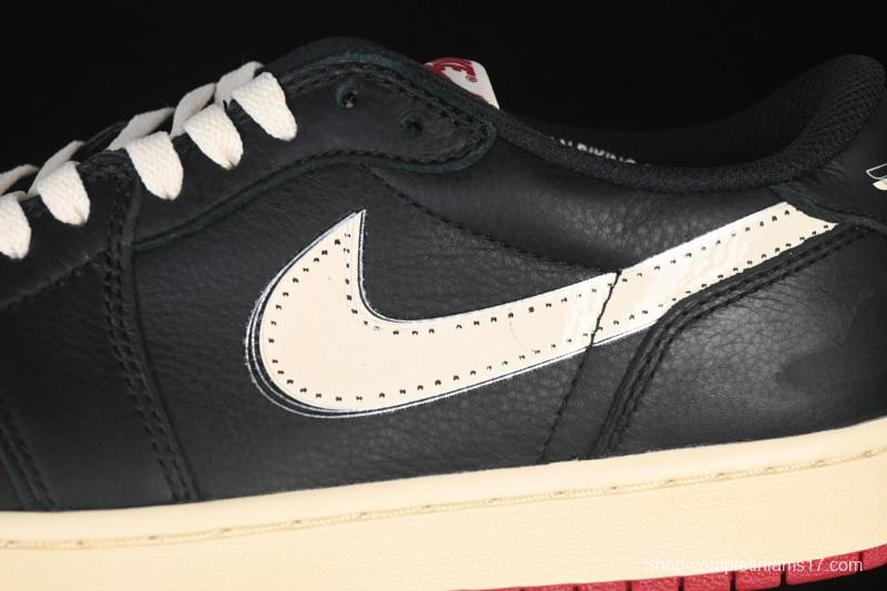 Nike Nigel Sylvester x Air Jordan 1 Low Lifestyle Casual Skate Shoes - IB8958-001