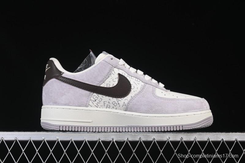 Nike Air Force 1 '07 Low Balenciaga Collaboration White Brown Casual Sneakers - YF9511-806