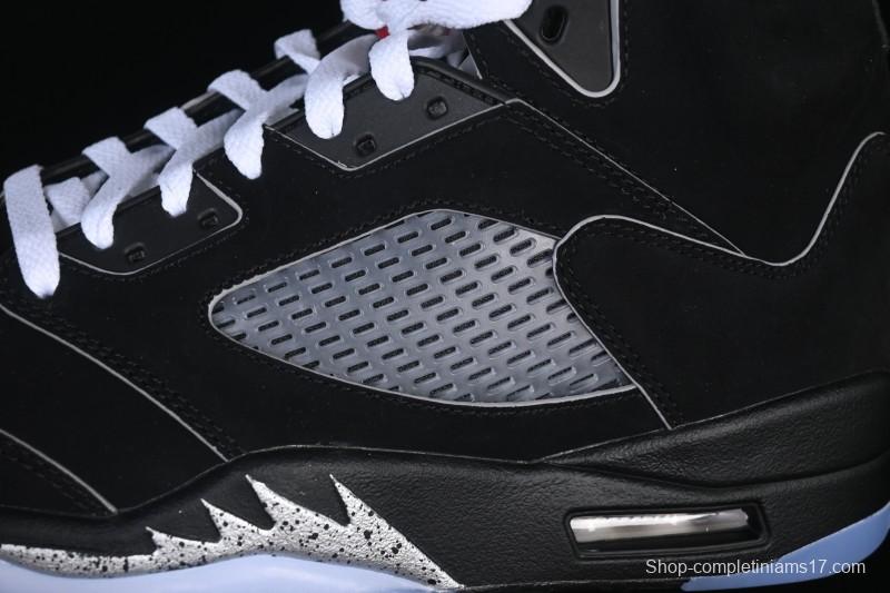 Nike Air Jordan 5 Black Metallic Reimagined Retro Basketball Shoes - HF3975-001