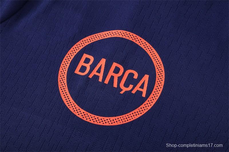 Player Version 25/26 Barcelona Royal Blue T90 Half Zipper Jacket+Long Pants