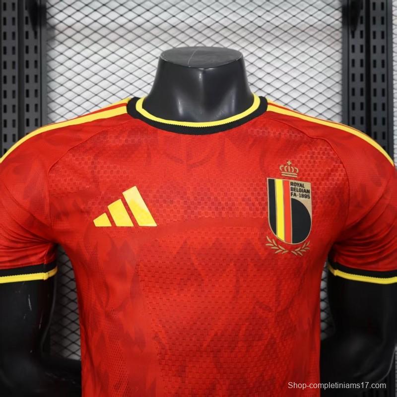 Player Version 2025 Belgium Home Jersey
