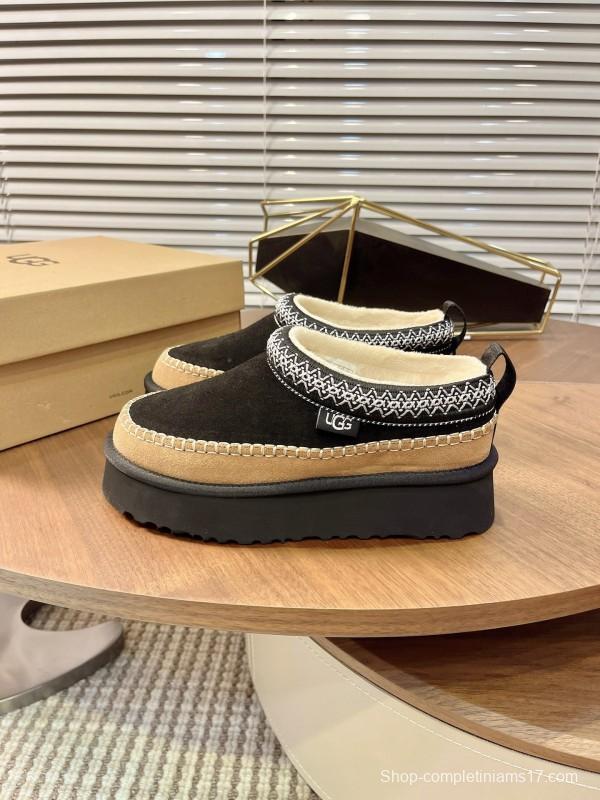 UGG Ethnic Tazz Series Thickened Heightening Slippers One-Step On - MJ00220