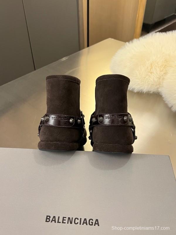 Balenciaga Fall Winter New Buckle Studded Snow Boots - LY00300