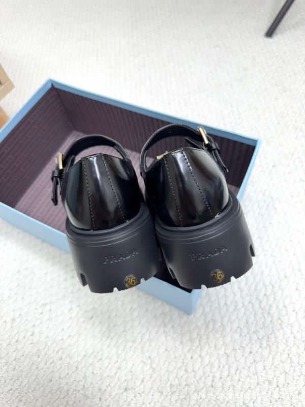 Prada 2025 SS Platform Mary Jane Shoes - LY00300