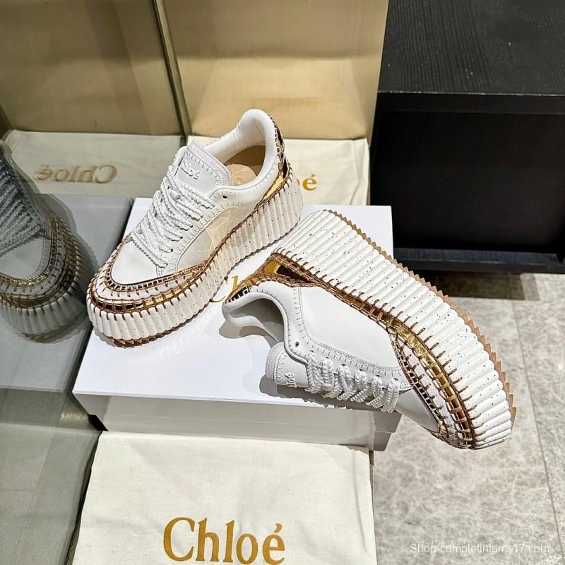 Chloe 2025/SS Stitched Mark Line Casual Shoes - LY00350