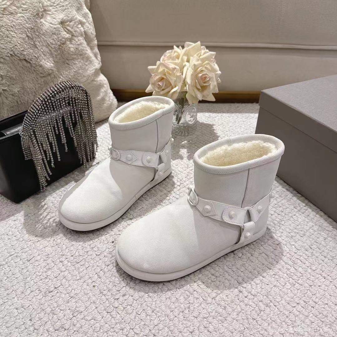 Balenciaga F022 Winter Wool Ankle Boots Snow Boots - F022