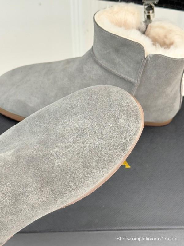 ALAIA Minimalist Side Zipper Retro Snow Boots - KFY00320