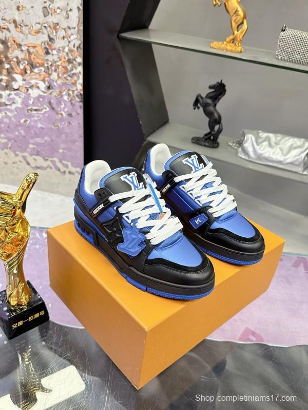 Louis Vuitton Trainer Series Couple Casual Sneakers Skate Shoes - AS00400