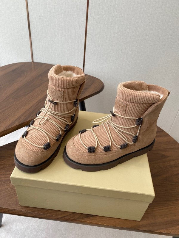 Brunello Cucinelli Open Walk Ankle Boot Winter Snow Boots - AS00410
