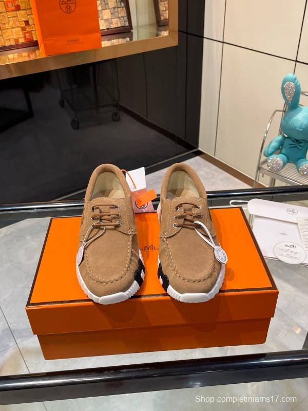 Hermès Classic Casual Sports Shoes with Exaggerated H Logo and Heightening Design - LY00300