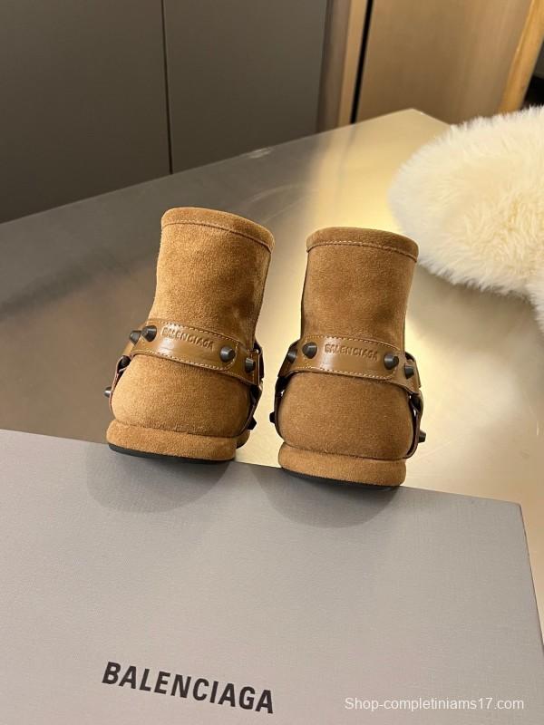 Balenciaga Fall Winter New Buckle Studded Snow Boots - LY00300