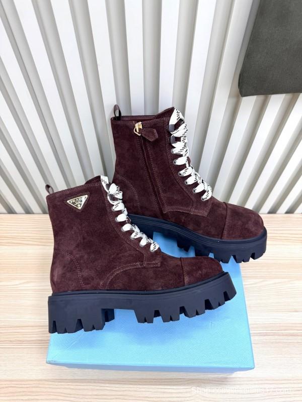 Prada 2025 SS Platform Martin Boots - LY0350