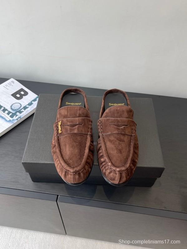 Saint Laurent Classic Loafer Mule Flats - KFY00320