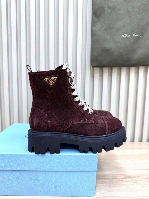 Prada 2025 SS Platform Martin Boots - LY0350