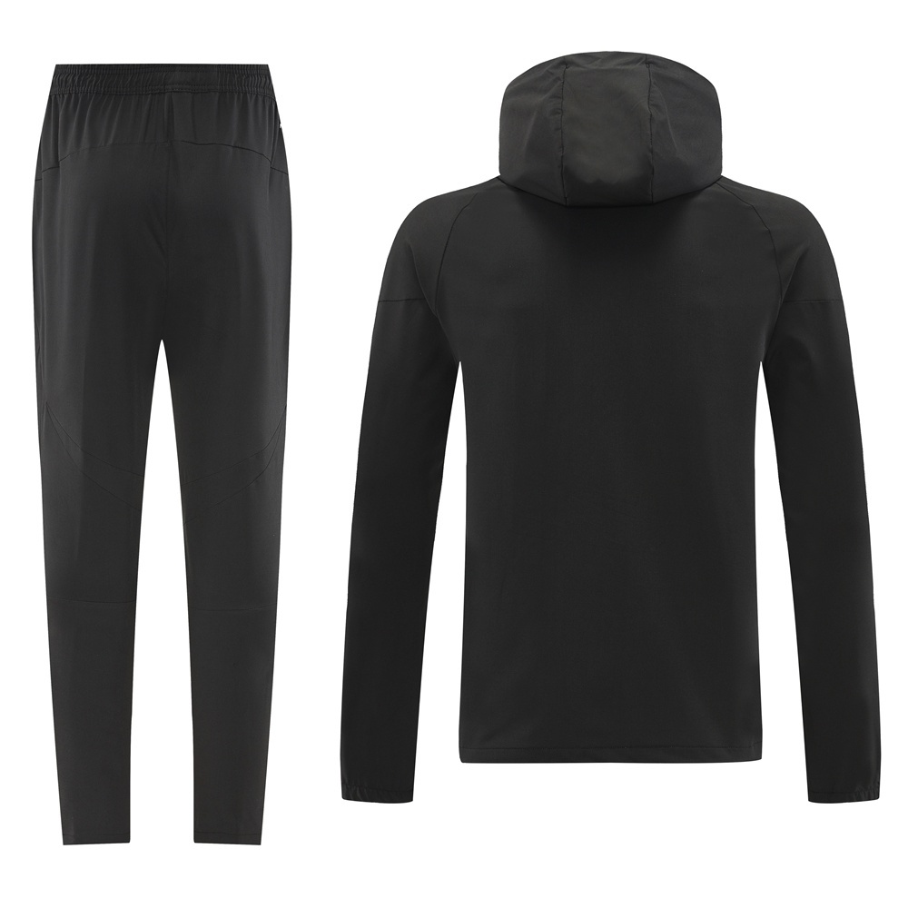 2025 Adidas Black Half Zipper Jacket+Long Pants S-2XL